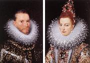 POURBUS, Frans the Younger Archdukes Albert and Isabella khnk oil